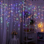 Instalatie Craciun Yoto, Tip Franjuri/Turturi, 7 m, 200 LED-uri, Prelungitor 1.5 m, 8 Jocuri de Lumini,