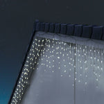 Instalatie Craciun Yoto, Tip Franjuri/Turturi, 7 m, 200 LED-uri, Prelungitor 1.5 m, 8 Jocuri de Lumini,