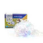 Instalatie Craciun Yoto, Tip Perdea, 2 m x 1 m, 120 LED-uri, Prelungitor 1.5 m, 8 Jocuri de Lumini, Interconectabila,