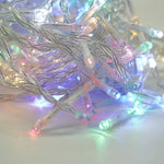 Instalatie Craciun Yoto, Tip Perdea, 2 m x 1 m, 120 LED-uri, Prelungitor 1.5 m, 8 Jocuri de Lumini, Interconectabila,