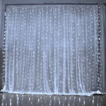 Instalatie Craciun Yoto, Tip Perdea, 2 m x 1 m, 120 LED-uri, Prelungitor 1.5 m, 8 Jocuri de Lumini, Interconectabila,