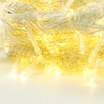 Instalatie Craciun Yoto, Tip Perdea, 2 m x 2 m, 240 LED-uri, Prelungitor 1.5 m, 8 Jocuri de Lumini, Interconectabila,