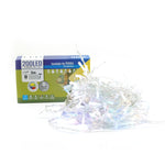 Instalatie Craciun Yoto, Tip Perdea, 5 m x 1 m, 200 LED-uri, Prelungitor 1.5 m, 8 Jocuri de Lumini, Interconectabila,