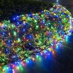 Instalatie Craciun Yoto, Tip Plasa, 3 m x 1 m, 160 LED-uri, Prelungitor 1.5 m, 8 Jocuri de Lumini, Interconectabila,