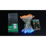 Instalatie de Craciun cu Baterii Tip Liniar, 2 jocuri de lumini, Fir Transparent 10 m 100 LED -uri, Multicolor