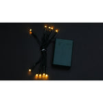 Instalatie de Craciun cu Baterii Tip Liniar, 2 jocuri de lumini, Fir Verde 1 m 10 LED -uri, Alb Cald