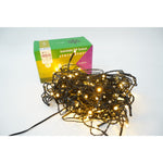 Sectiune Instalatie de Craciun, Flippy®, Tip Turturi, Fara Alimentator, 5m, 143 LED-uri, 8 Jocuri de Lumini, Fir Negru,