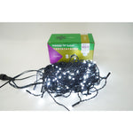 Instalatie de Craciun Flippy® Tip Franjuri, 8 jocuri de lumini, Sectiune 5 m, 143 LED-uri, Interconectabila, Fir Negru,