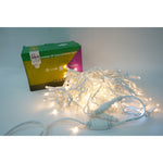 Instalatie de Craciun Flippy® Tip Franjuri cu Flash, IP65, Sectiune 5 m, 120 LED-uri, Interconectabila, Fir Alb, Alb