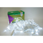 Instalatie de Craciun Flippy® Tip Franjuri cu Flash, IP65, Sectiune 5 m, 120 LED-uri, Interconectabila, Fir Alb, Alb