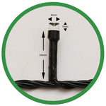 Instalatie de Craciun, Flippy®, Tip Liniara, Fir Negru, 9 m, 100 LED-uri, Interconectabila, Alb Cald