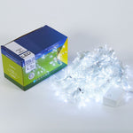 Instalatie de Craciun Flippy® Tip Perdea, 3 x 3 m, 320 LED-uri, Interconectabila, Alb Rece