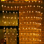 Instalatie de Craciun, Flippy®, Tip Plasa, 1.5 x 1.5 m, 120 LED-uri, Interconectabila, Alb Cald