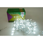 Instalatie de Craciun Flippy® Tip Turturi, 8 jocuri de lumini Sectiune 3 m, 96 LED-uri, Interconectabila, Fir