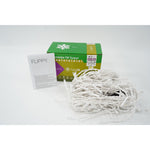 Instalatie de Craciun Flippy® Tip Turturi, Franjuri cu Flash, Sectiune 4 m, 132 LED-uri, Interconectabila, Fir Alb, Alb