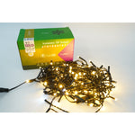 Instalatie de Craciun Flippy® Tip Turturi, Franjuri cu Flash, Sectiune 4 m, 132 LED-uri, Interconectabila, Fir Negru,