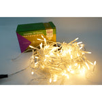 Instalatie de Craciun Flippy® Tip Turturi, Franjuri cu Flash, Sectiune 4 m, 132 LED-uri, Interconectabila, Fir