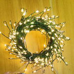 Instalatie de Craciun Liniara, Flippy®, Tip Cluster, 8 Jocuri de Lumini, cu Telecomanda, 3 m, 100 Led-uri, Alimentare