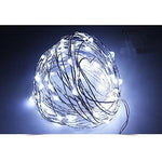 Instalatie de Craciun Liniara, Flippy®, Tip Liniara, Fir Cupru, 8 Jocuri de Lumini, cu Telecomanda, 10 m, 100 Led-uri,