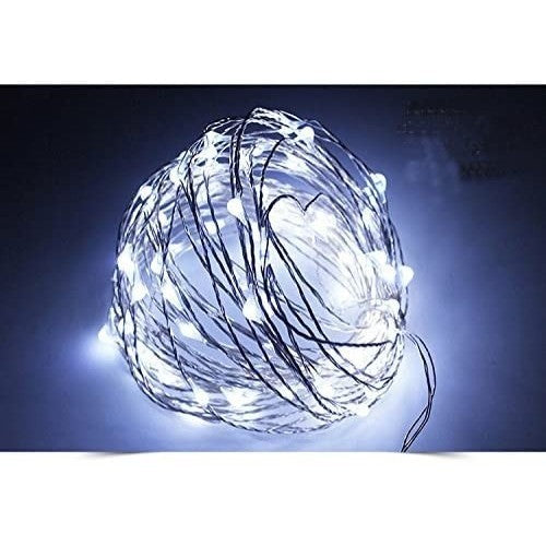 Instalatie de Craciun Liniara, Flippy®, Tip Liniara, Fir Cupru, 8 Jocuri de Lumini, cu Telecomanda, 10 m, 100 Led-uri,