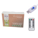 Instalatie de Craciun Liniara, Flippy®, Tip Liniara, Fir Cupru, 8 Jocuri de Lumini, cu Telecomanda, 5 m, 50 Led-uri,