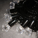 Instalatie de Craciun Liniara RGRB Yoto, 10 m, din care 1 m Prelungitor 220V, 40 LED, Model Diamante, Utilizare