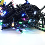Instalatie de Craciun liniara Yoto, 10 m, din care 1 m cablu priza 220V, 100 LED, 8 jocuri de lumini, controler, fir