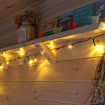 Instalatie de Craciun liniara Yoto, 10 m, din care 1 m cablu priza 220V, 100 LED, 8 jocuri de lumini, controler, fir