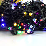Instalatie de Craciun liniara Yoto, 17 m, din care 1 m cablu priza 220V, 200 LED, 8 jocuri de lumini, beculet in 6