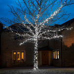 Instalatie de Craciun Liniara Yoto, 22 m, din care 1 m Prelungitor 220V, 300 LED, 8 jocuri de lumini, Controler,