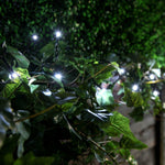 Instalatie de Craciun liniara Yoto, 24 m, din care 1 m cablu priza 220V, 300 LED, 8 jocuri de lumini, controler, fir