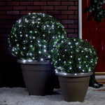 Instalatie de Craciun liniara Yoto, 24 m, din care 1 m cablu priza 220V, 300 LED, 8 jocuri de lumini, controler, fir
