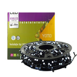Instalatie de Craciun Liniara Yoto, 50 m, 1 m Prelungitor 220V, 498 LED, 8 Jocuri de Lumini, Controler, Fir Negru,