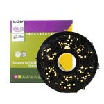 Instalatie de Craciun Liniara Yoto, 50 m, 1 m Prelungitor 220V, 498 LED, 8 Jocuri de Lumini, Controler, Fir Negru,
