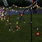 Instalatie de Craciun Liniara Yoto, 50 m, 1 m Prelungitor 220V, 498 LED, 8 Jocuri de Lumini, Controler, Fir Negru,