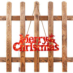 Instalatie LED de Craciun, Flippy, Litere 3D, Merry Christmas, Lumina Calda, 27.5 x 10.5 x 1.4 cm, Rosu