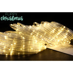 Instalatie luminoasa de Craciun tip furtun luminos, 300 LED-uri, 32 metri lungime, 8 programe, 2 metri prelungitor,