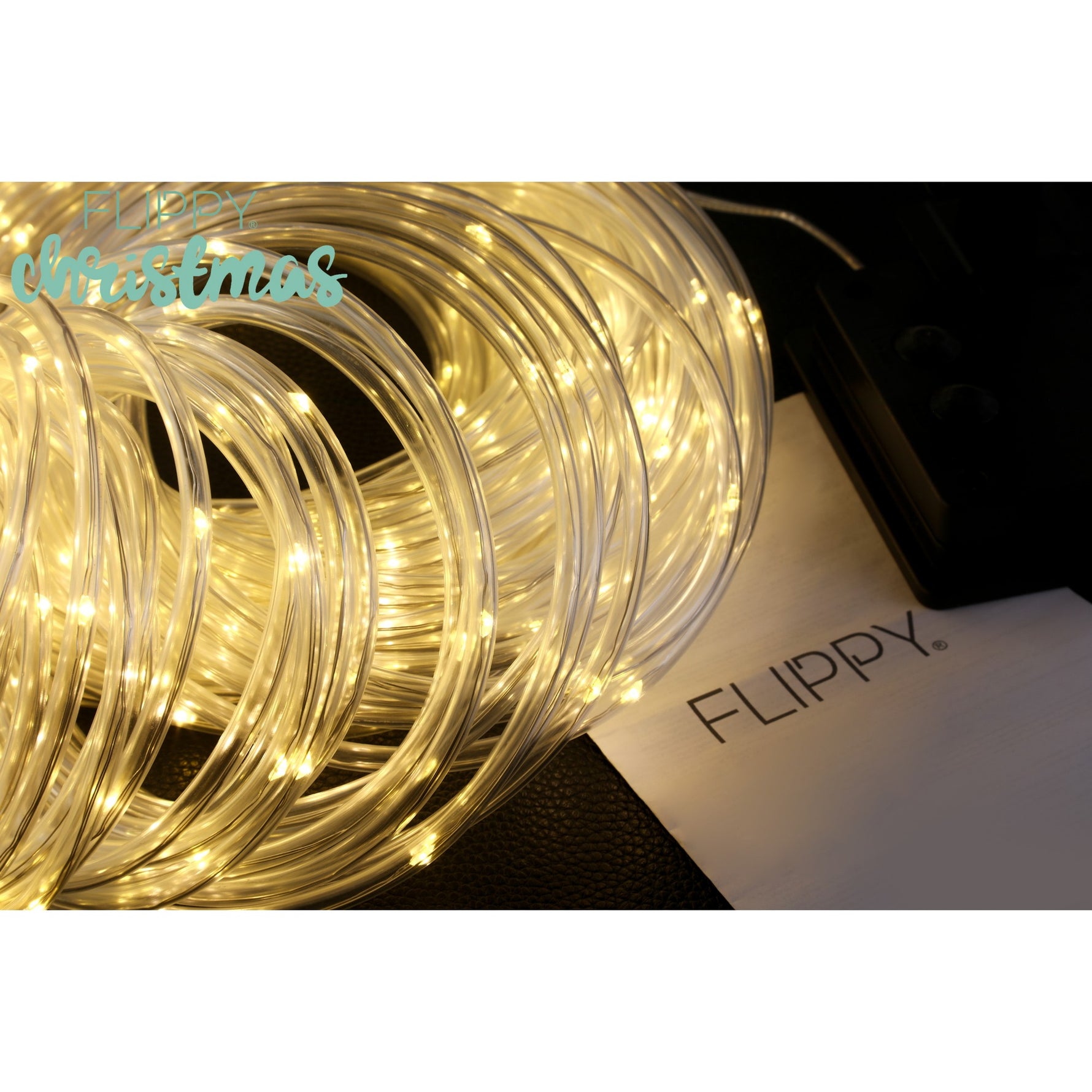 Instalatie luminoasa de Craciun tip furtun luminos, 300 LED-uri, 32 metri lungime, 8 programe, 2 metri prelungitor,