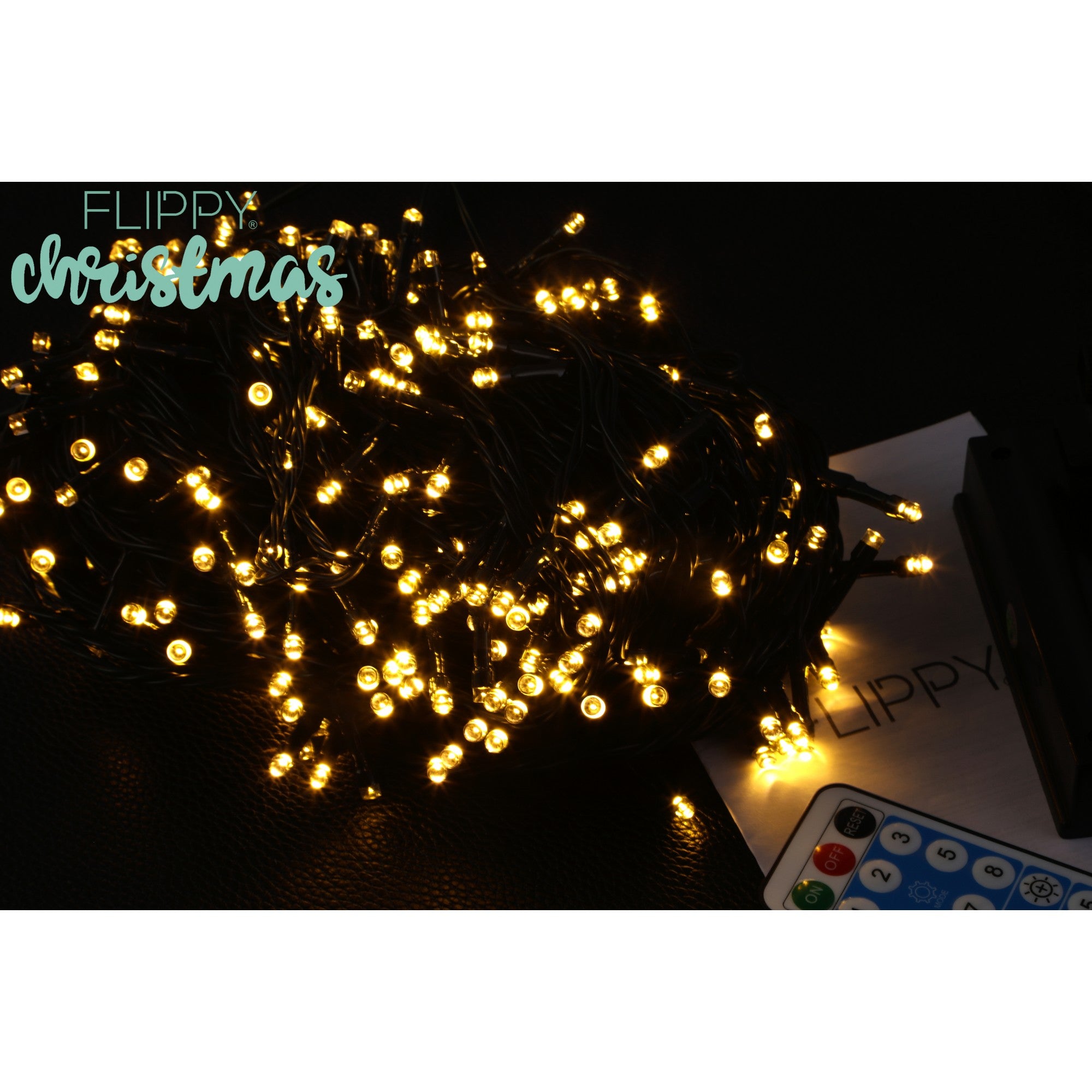 Instalatie luminoasa de Craciun cu LED, 300 LED-uri, 32 metri lungime, 8 programe, interior/exterior, incarcare solara,