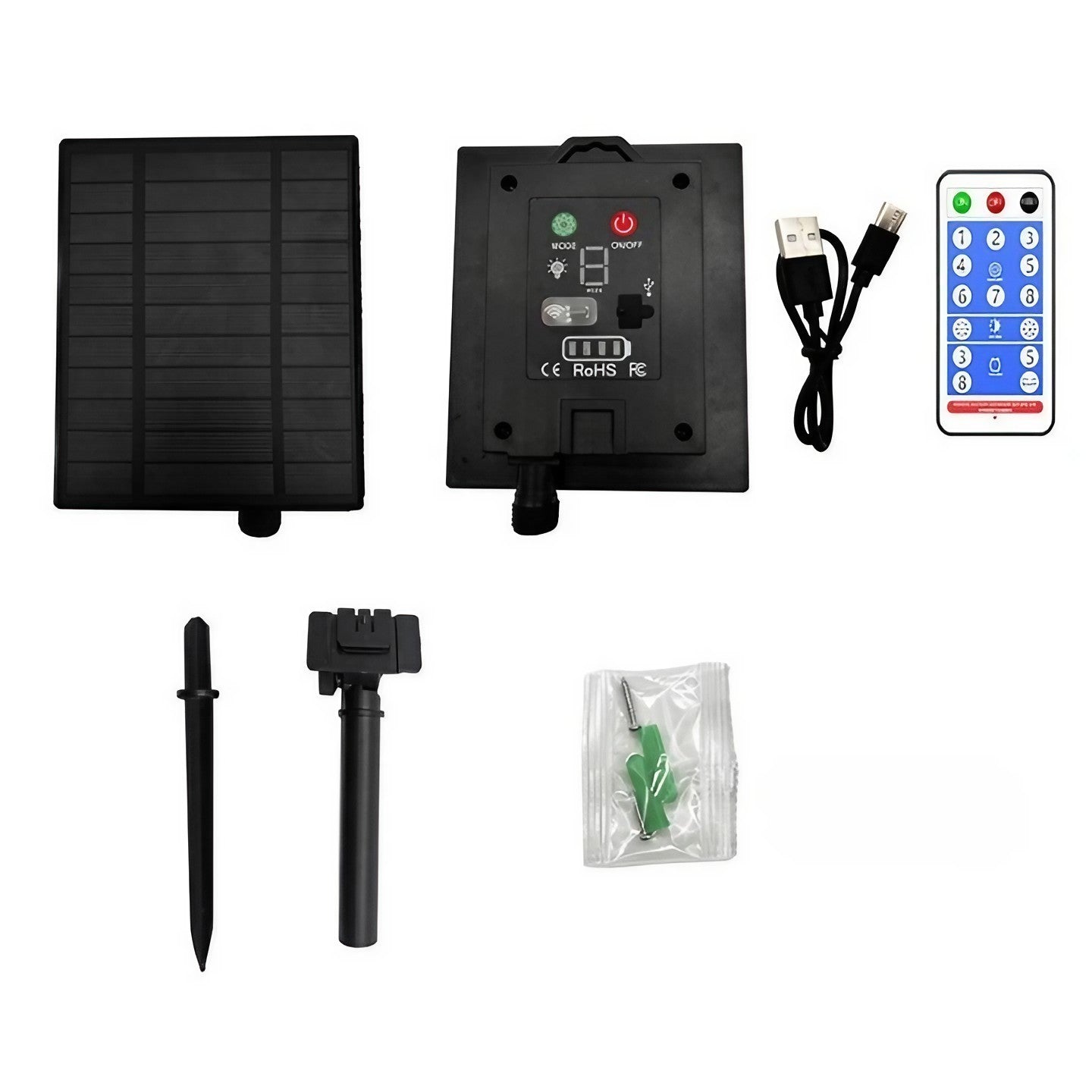 Instalatie Solara Craciun Turturi, IP44, 5 m, 143 Led-uri, Perdea Franjurata, RB-RG, 8 jocuri de lumini, cu