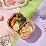 Cutie pentru Pranz sau Gustari, Flippy, cu Doua Compartimente, pentru Copii si Adulti, Etansare, PP, Perfect pentru