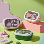 Cutie pentru Pranz sau Gustari, Flippy, cu Doua Compartimente, pentru Copii si Adulti, Etansare, PP, Perfect pentru