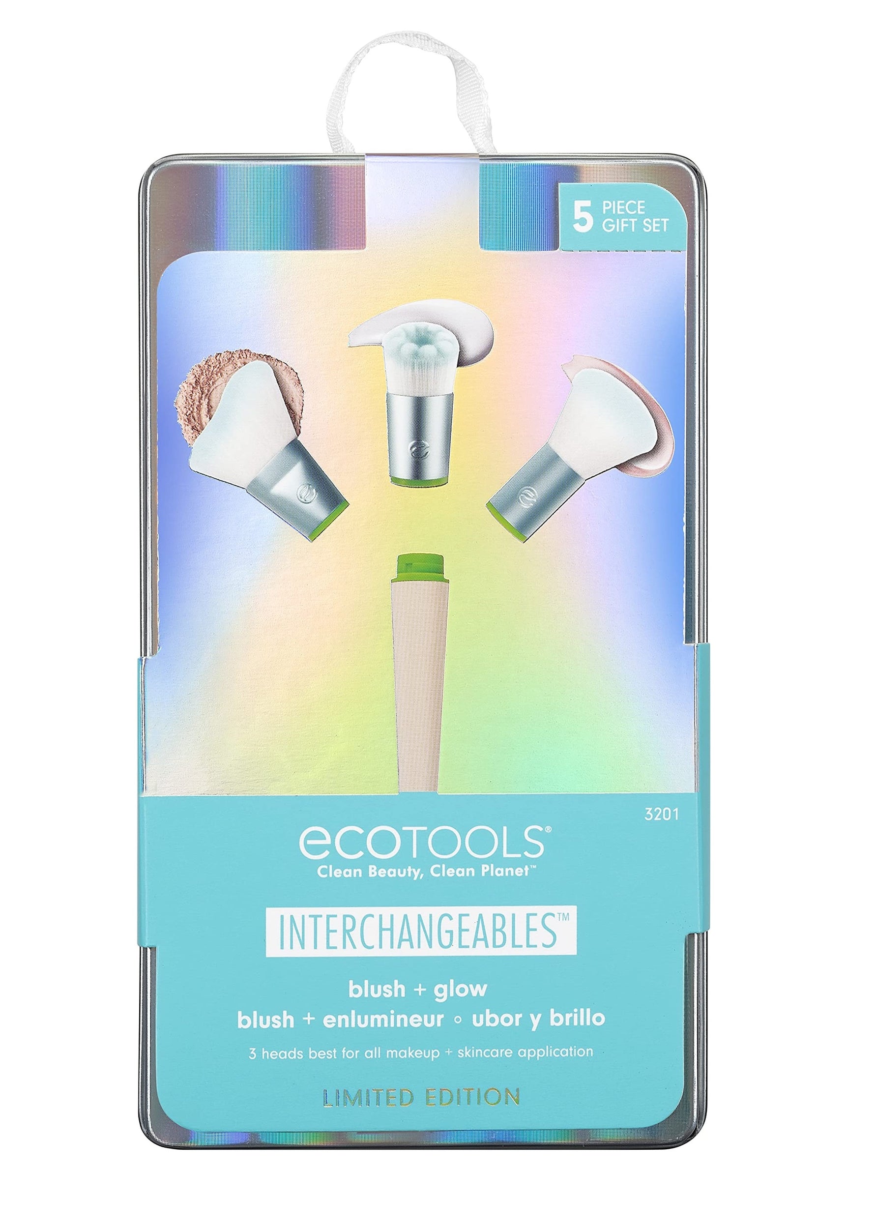 Interchangeables Set EcoTools: Interchangeables, Foundation Brush + Interchangeables, Blending, Blush Brush + Interchangeables, Angled Cut, Blush Brush - Olmarkt