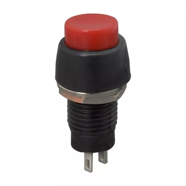 Intrerupator cu apasare 1 circuit 2A 250V OFF-ON rosu cu retinere 09068PI
