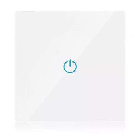 Intrerupator Smart SIMPLU din sticla cu Touch alb V-TAC