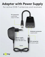 Invertor de putere si alimentator 5VDC pentru conectare antene DVB-T Goobay 67245