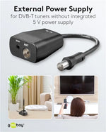 Invertor de putere si alimentator 5VDC pentru conectare antene DVB-T Goobay 67245