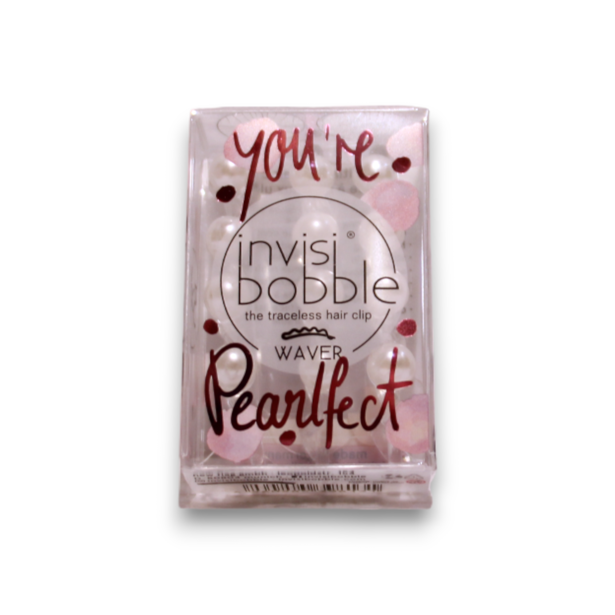 Set Trio, InvisiBobble, Waver You're Pearlfect, Clema de păr, Cristal clar, 3 buc - Olmarkt
