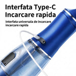 Irigator Bucal Electric, Flippy, Portabil, Dus Bucal pentru Curatare, Indepartare Tartru, 4 Capete, 25 x 8 x 8 cm,
