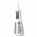 Irigator Bucal Electric, Flippy, Portabil, Dus Bucal pentru Curatare, Indepartare Tartru, 4 Capete, 25 x 8 x 8 cm, Alb